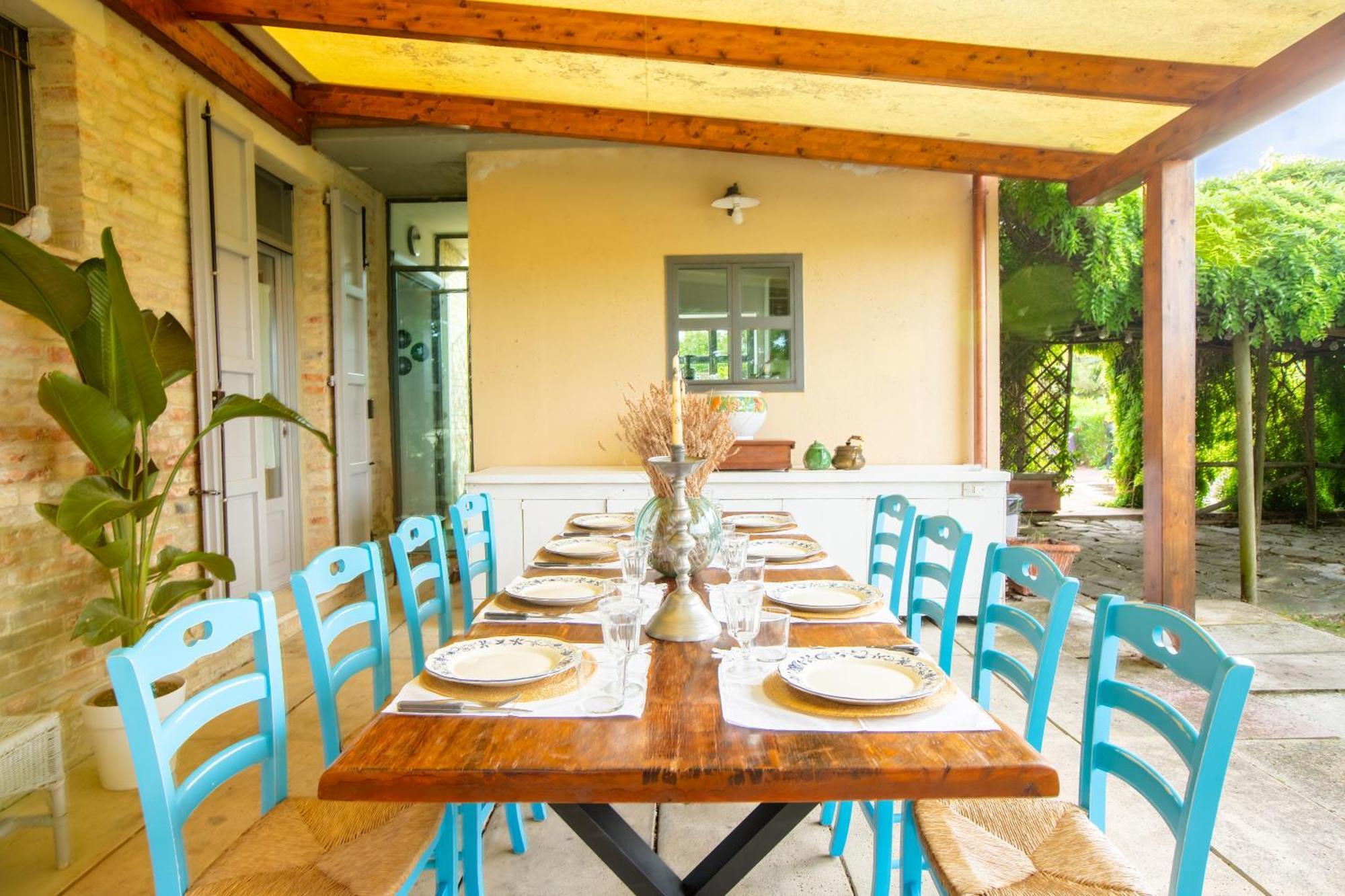 Grande Villa Storica Per Vacanze Con Giardino Privato E Piscina Ostra エクステリア 写真