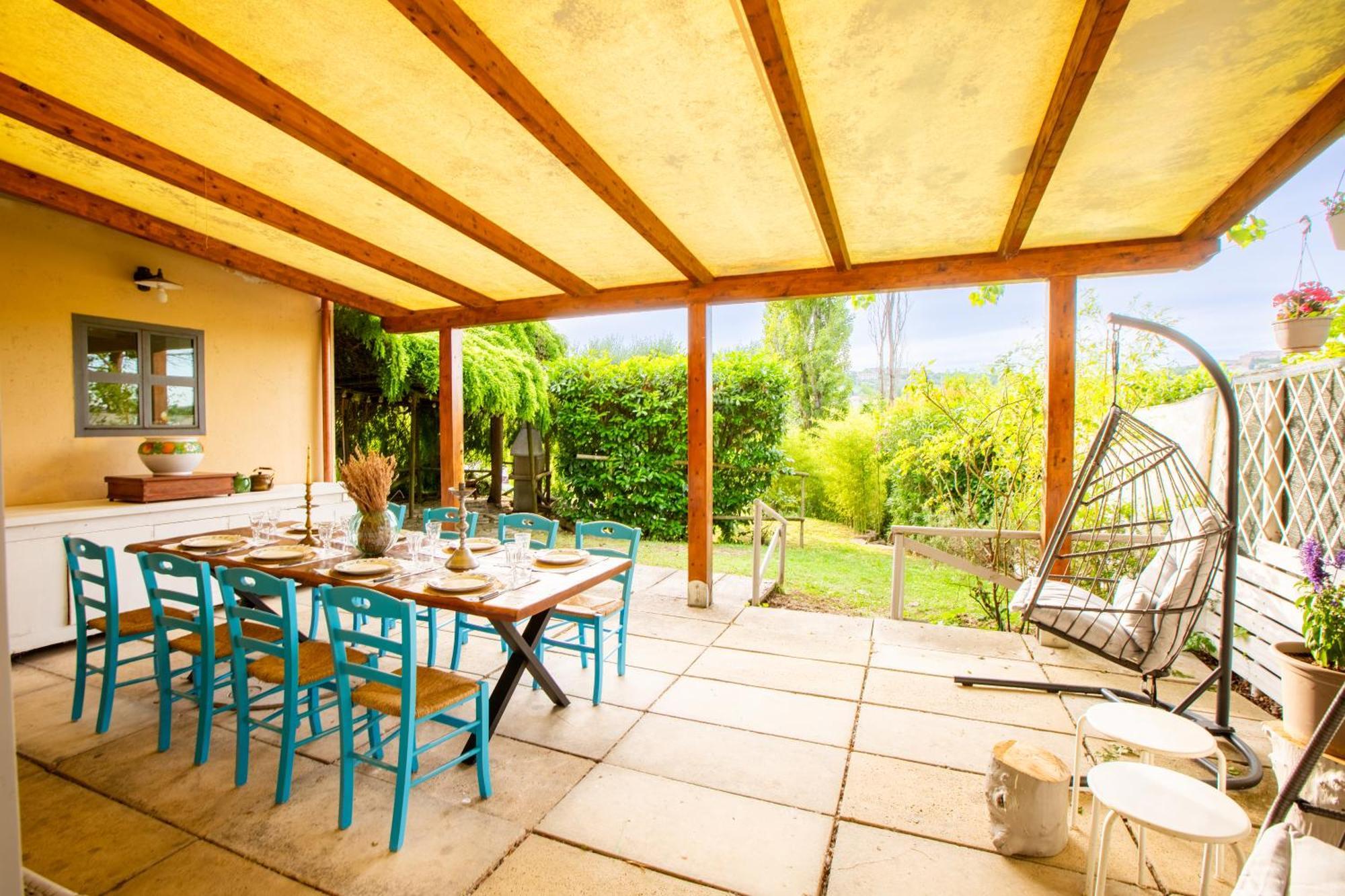 Grande Villa Storica Per Vacanze Con Giardino Privato E Piscina Ostra エクステリア 写真